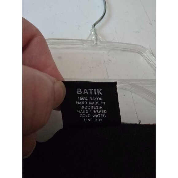 EX Primitive Simple People Batik Hand-Made Button-Front Rayon Jacket L Lagenlook - Picture 4 of 6